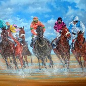 Racing At  Laytown.